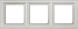 Рамка для розеток и выключателей 3 поста Ecoprofi Deco белый EPD483WW JUNG