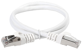 Шнур коммутационный кат. 5Е FTP LSZH 1м белый PC08-C5EFL-1M ITK