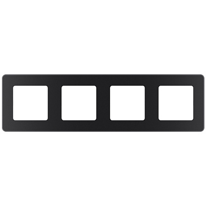 Изображение товара Рамка для розеток и выключателей 4 поста INSPIRIA антрацит Legrand