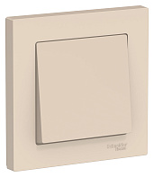 Изображение товара Выключатель одноклавишный Atlasdesign скрытой установки 10А (сх.1) в сборе бежевый ATN000212 Schneider Electric
