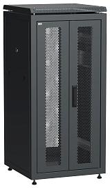 Шкаф сетевой 19" 24U 600х600мм двери передняя двустворчатая перфорированная задняя перфорированная черный LINEA N LN05-24U66-2PP ITK