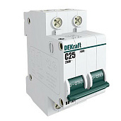 Выключатель автоматический 100А 3П трехполюсный C 10кА ВА-201 13009DEK DEKraft