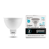 Лампа светодиодная 7 Вт GU5.3 MR16 4100K 550Лм LED Рефлектор Elementary 13527 GAUSS