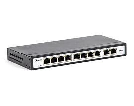 Коммутатор PoE Plus, мощность 120Вт, порты: 8-Ethernet, 2-Uplink SKAT PoE-8E-2G Бастион