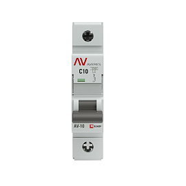 Выключатель автоматический 10А 1П однополюсный C 10kA AV-10 AVERES mcb10-1-10C-av EKF