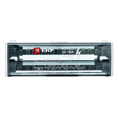 Изображение товара Шина 0 в корпусе 2х15 EKF для монтажа оборудования