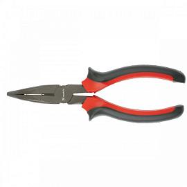 Длинногубцы Black Nickel, 180 мм, изогнутые, двухкомпонентные рукоятки  MATRIX 17460