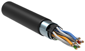 Кабель витая пара F/UTP cat. 6 4х2х23AWG LDPE для наружной прокладки черный (305м) (LC3-C604-339) ITK