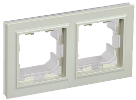 Рамка 2-местная IP44 РУ-2-БрКр-44 бежевый BR-M22-44-K10 BRITE IEK
