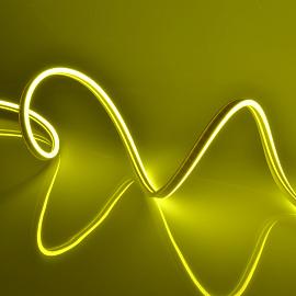 Лента светодиодная гибкая NEON ULS-N01-2835-120LED-m-6mm-IP67-DC12V-9W-m-5M-YELLOW 5м в блистере желтый свет UL-00009088
