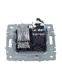 Розетка ТВ+комп. TV+RJ45 кат.5E алюминий мех-м BRITE РТВ/РК12-БрА BR-AK20-1-K47 IEK