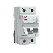 Выключатель автоматический дифференциального тока DVA-6 10А (1P+N) двухполюсный характеристика C 6kA 30мА тип A AVERES rcbo6-1pn-10C-30-a-av EKF