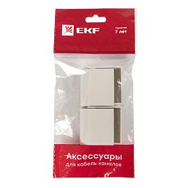 Заглушка (40х16) (4 шт) Plast Белый PROxima ecw-40-16x4 EKF