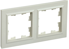 Рамка 2-местная РУ-2-БрКр бежевый BR-M22-K10 BRITE  IEK