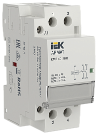 Контактор модульный ARMAT KMR 40А 24В AC/DC 2НО AR-KMR20-040-20-024 IEK