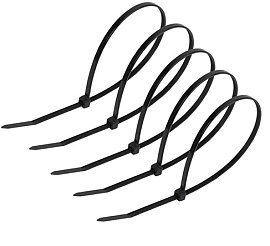 Стяжка кабельная (хомут)  150х2,5 нейлон черный /100шт./ 084-01-54/084-01-054 HLT