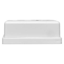 Розетка настенная TERACOM Cat.5E неэкран. 1 порт RJ-45 Dual IDC белая TRC-WBOX-1RJ45-5EUTP-WH EKF