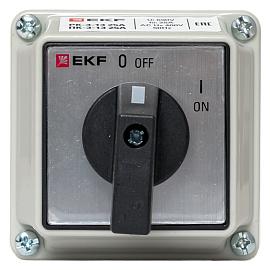 Кулачковый переключатель ПК-3-13 25А 3P "ВКЛ-ВЫКЛ" IP54 EKF PROxima