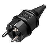 Вилка  16/230/2 кабельная SCHUKO IP44 10754 черный  Mennekes