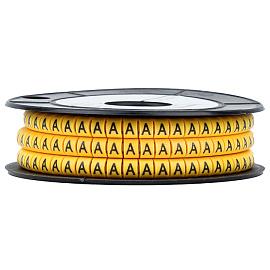 Маркер-кабельный 2,5кв.мм "A" (к-1000ед) (ЕС-1) (plc-KM-2.5-A) /1рул/  EKF