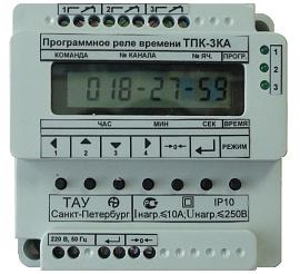 Реле времени программное ТПК-3КА  (трехканальное, 1С-999ч, 220В, 50Гц, 10А, аккумулятор)