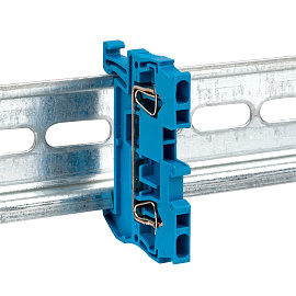 Колодка клеммная самозажимная JXB-ST-2.5 31А синяя plc-jxb-st-2.5-blue EKF