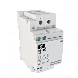 Контактор модульный 1НО+1НЗ 63А 230В МК-103 18086DEK DEKraft SE