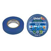 Изолента UIT-135P 20/15/01 BLU 20м, 15мм, 0,135мм, цвет Синий 04485 Uniel