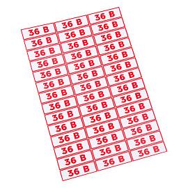 Наклейка знак электробезопасности " 36 В"10*30 мм Rexant 56-0009