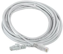 Шнур коммутационный кат. 5Е UTP 10м серый GENERICA PC01-C5EU-10M-G IEK