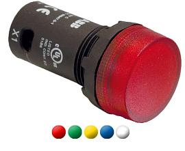 Лампа сигнальная CL-515W белая со встроенным светодиодом 110В DC  1SFA619402R5155 ABB