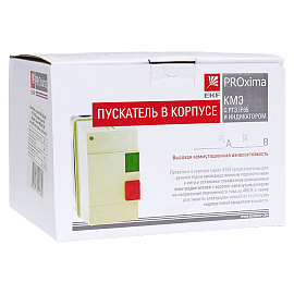 Пускатель в корпусе IP65 КМЭ 25А 230В с РТЭ и индикатором PROxima ctrp-r-25-230v-led EKF