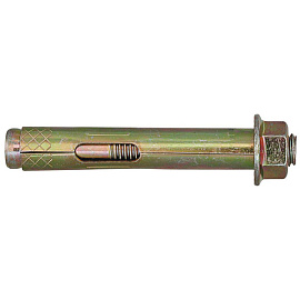 Анкер распорный с гайкой 10х125 М8 желтый цинк