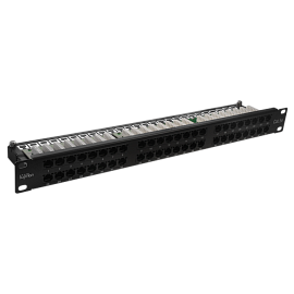 Патч-панель высокой плотности 19", 48хRJ-45, UTP, 5e, 1U 10-0406 SUPRLAN