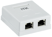 Розетка компьютерная RJ45 настенная кат. 6 FTP 2-порт CS2-1C06F-22 ITK