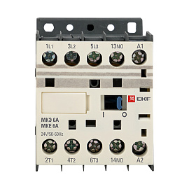 Миниконтактор МКЭ 6А 24В 1NO PROxima Mctr-s-6-24 EKF