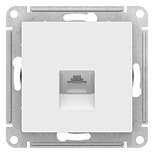 Изображение товара Розетка RJ11 телефонная Atlasdesign скрытой установки механизм белый ATN000181 Systeme Electric