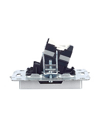 Розетка компьютерная RJ45 кат.5E алюминий мех-м BRITE РК10-БрА BR-K10-1-K47 IEK