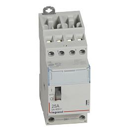 Legrand CX3 Контактор модульный с ручным упр. 4P 25А 4НО катушка 230В  412551