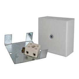 Коробка монтажная огнестойкая, керамическая колодка 2 х 3мм², IP41, tраб.-40…+80°С, 72х72х36мм КМ-О (2к)-IP41 Гефест