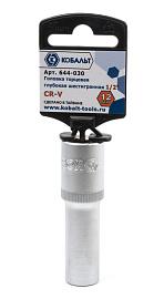 Головка торцевая глубокая  1/2", 12 мм, Cr-V  КОБАЛЬТ 644-030