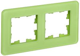 Рамка 2-местная РУ-2-2-Бр стекло эко грин RE BRITE BR-M22-G-41-K06 IEK