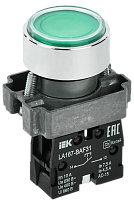 Кнопка LA167-BAF31 d=22мм 1з зеленая BBT20-BAF31-1-22-67-K06 IEK