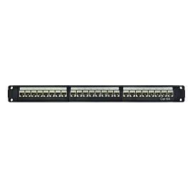 Патч-панель модульная 19", 1U,CAT6A, 24 порта RJ45, экранированная RN6APPF24 DKC