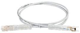 ITK Патч-корд 110-110 2 пары, кат.5Е, 1м, серый (PC01-110-2P1M)