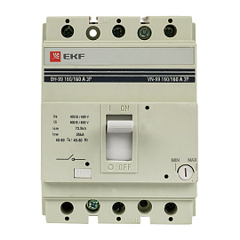 Выключатель нагрузки ВН-99 3P 160/160А (sl99-160-160) EKF