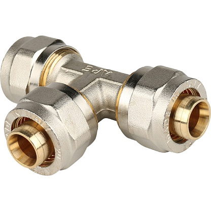 Изображение товара Фитинг обжимной тройник 20х20х20 SFS-0009-000020 STOUT