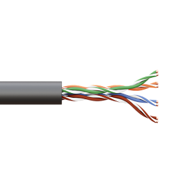 Витая пара TERACOM Cat.5E U/UTP 4 п. solid внеш. LDPE черн. (305м) TRC-5EUTP-04PE-BK-OUT3