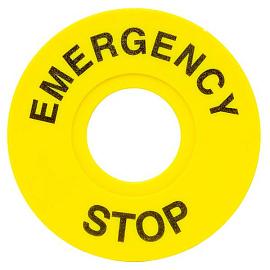 Табличка для кнопок 22 мм EMERGENCY STOP scep-es EKF