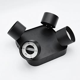 Светильник LIGHTING 4044 накладной потолочный под лампу 4хGX53 черный LT-UPB0-4044-GX53-1-K02 IEK